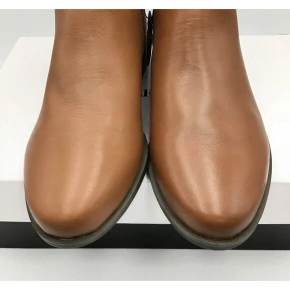 Alfani Step n Flex Genuine Leather Boots Womens 9.5 Cognac Brown Ankle Bootie - Picture 8 of 13